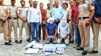 The accused, Ankit and Kishan, in police custody