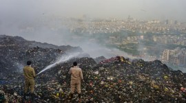 Ghazipur landfill, Delhi MCD, methane, Delhi heatwave, Delhi Fire Service, NGT, delhi heat, delhi temperature, indian express