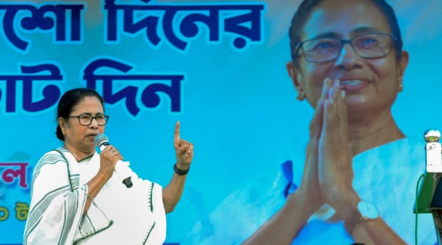 Mamata Banerjee at campaign for Panchayat polls