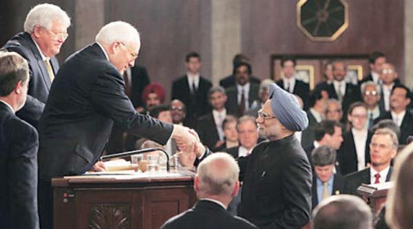 manmohan in US Congress