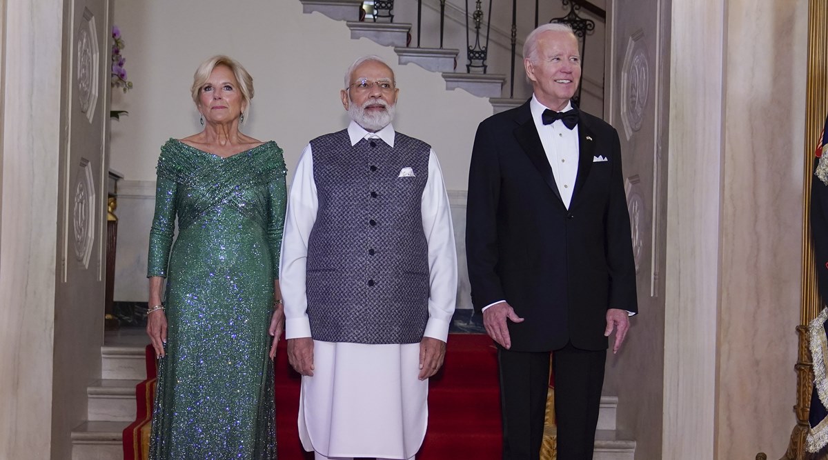 Was Jill Biden's green gown during state dinner with PM Modi a symbolic nod  to India? | Fashion News - The Indian Express