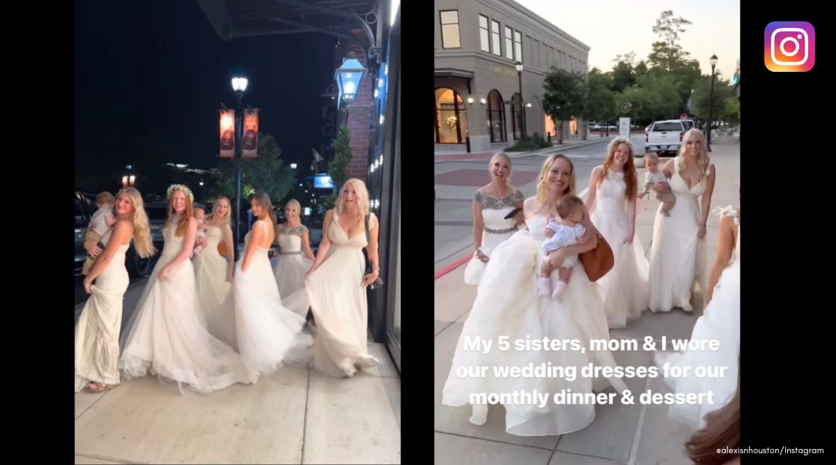Absolutely so fun! Texas family members go for a girls night out in wedding dress Trending News picture