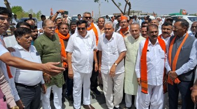Gujarat BJP new building inauguration , Gujarat bjp unit successor, CR Paatil, Keshubhai patel, evji Varchand, Gujarat BJP, indian express, indian express news