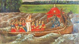 An early Bengal oil painting from the exhibition. Courtesy: DAG