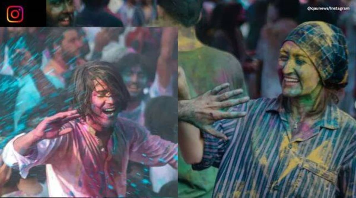 college holi photos