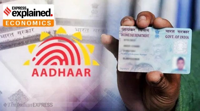 aadhar and pan linking.