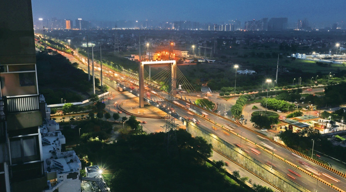 Parthala flyover, Ved Van Park,Noida, Yogi Adityanath, Greater Noida, Delhi news, New Delhi, Indian Express, current affairs