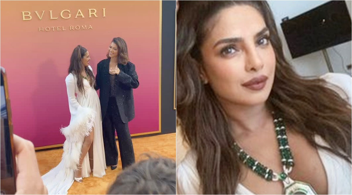 Priyanka Chopraxvideo - Priyanka Chopra poses like a 'goddess' with Zendaya in Rome, fans says she  'looks like Cinderella'. See pics, videos | Entertainment News,The Indian  Express