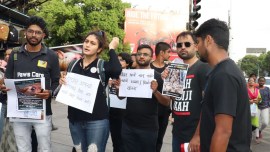 pune animal rights activist protests