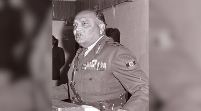 Former GOC-in-C Western Command, Lt Gen S K Sinha. (Express photo)