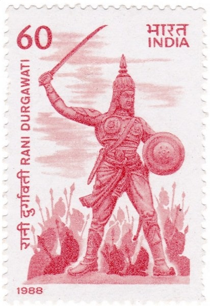 rani durgavati stamp