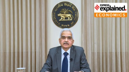 Reserve Bank of India (RBI) Governor Shaktikanta Das announces the central bank's monetary policy statement, Thursday.