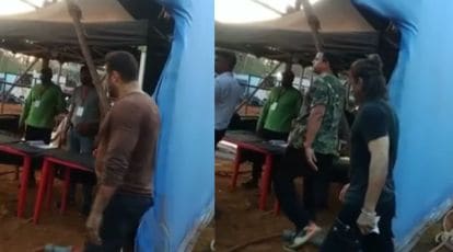 Salman Khan X Video - Video of Salman Khan, Shah Rukh Khan shooting together sparks excitement,  fans wonder if it is Tiger 3. Watch | Entertainment News,The Indian Express