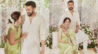 Varun Tej and Lavanya Tripathi get engaged; Chiranjeevi, Ram Charan, Allu  Arjun attend ceremony | Entertainment News,The Indian Express