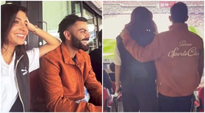 Anushka Sharma and Virat Kohli give a glimpse of their fun time at the FA  Cup final. Watch