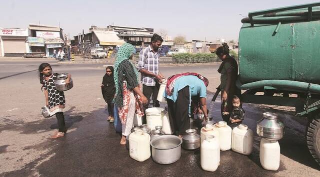 Pune monsoon, Pune Late monsoon, Pune water tanks, villages dependency on water tankers, Pune water supply, summmer watyer supply demands, indian express, indian express news