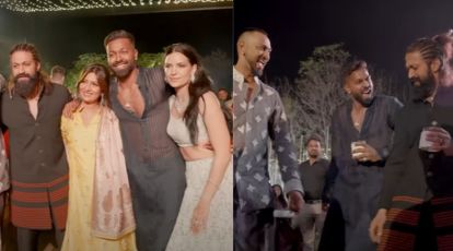 414px x 230px - KGF actor Yash dances with Hardik Pandya, shares a candid conversation with  Natasa Stankovic in new wedding video. Watch | Bollywood News - The Indian  Express