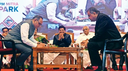 textile park in Navsari, Navsari, Surat, Piyush Goyal, Bhupendra Patel, Ahmedabad news, Gujarat, Indian Express, Current affairs