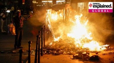 Fourth night of riots after teenager shot dead by police in Paris suburb