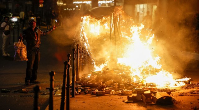 Fourth night of riots after teenager shot dead by police in Paris suburb