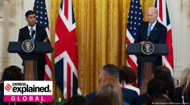 UK PM Rishi Sunak and US President Joe Biden.