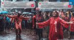 AI images show Zomato delivery executives dancing in the Mumbai rain
