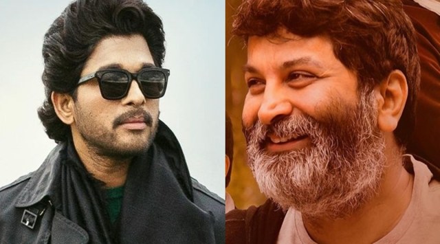 Celebs Allu Arjun and Trivikram