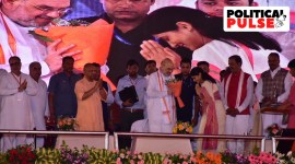 On Apna Dal (S) stage, BJP displays show of NDA unity; all pledge to make Modi PM again