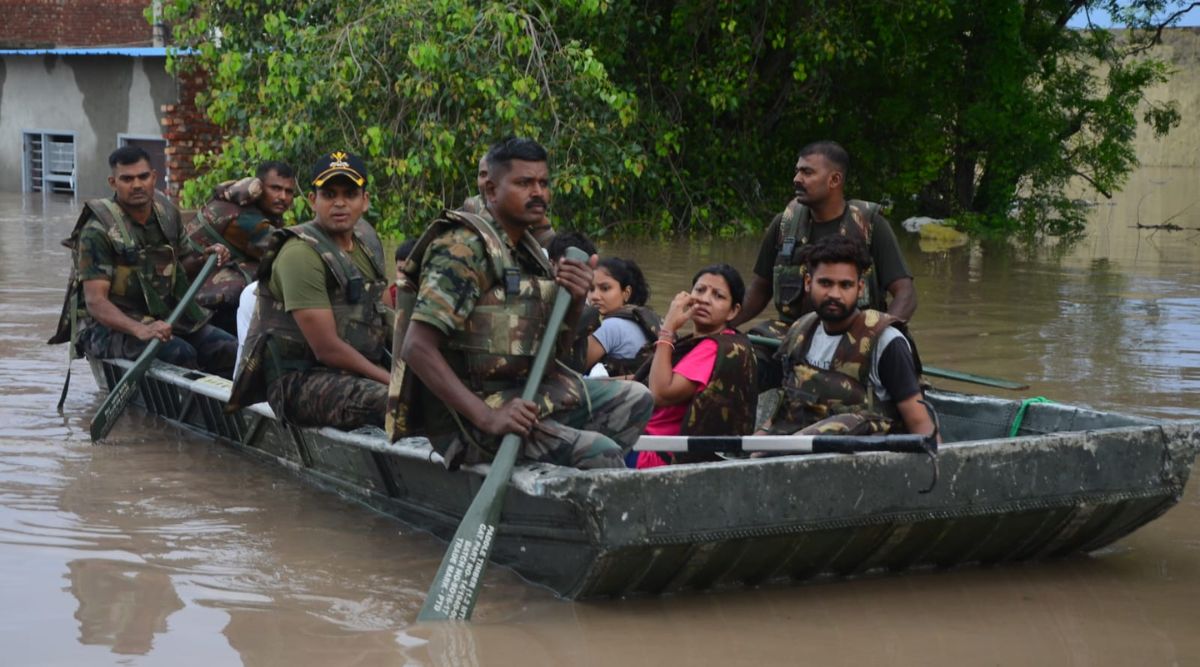 Ghaggar Inundates Villages After Breach, Army Lends A Helping Hand ...