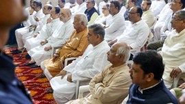 Shah, Bhagwat, Shinde pay homage to RSS veteran Madandas Devi in Pune