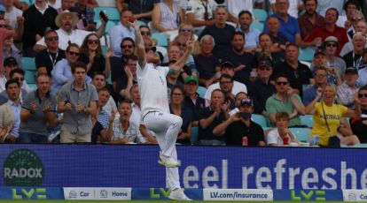 WATCH: Ben Stokes takes a spectacular two-touch catch at the