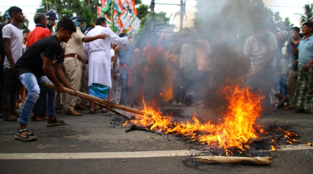 Bengal Panchayat Polls Bjp Alleges Its Woman Candidate Stripped Paraded Naked In Howrah