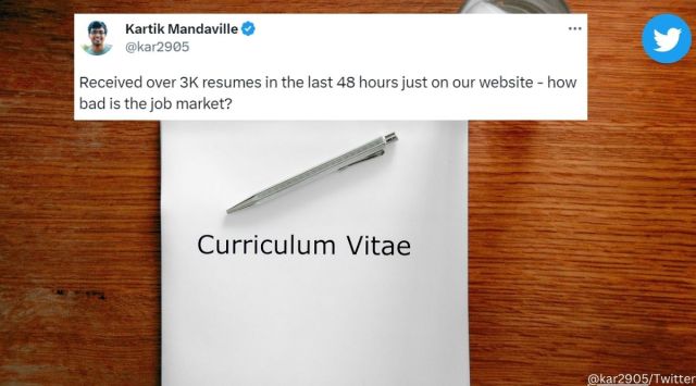 Bengaluru startup CEO receives over 3,000 resumes in 48 hours