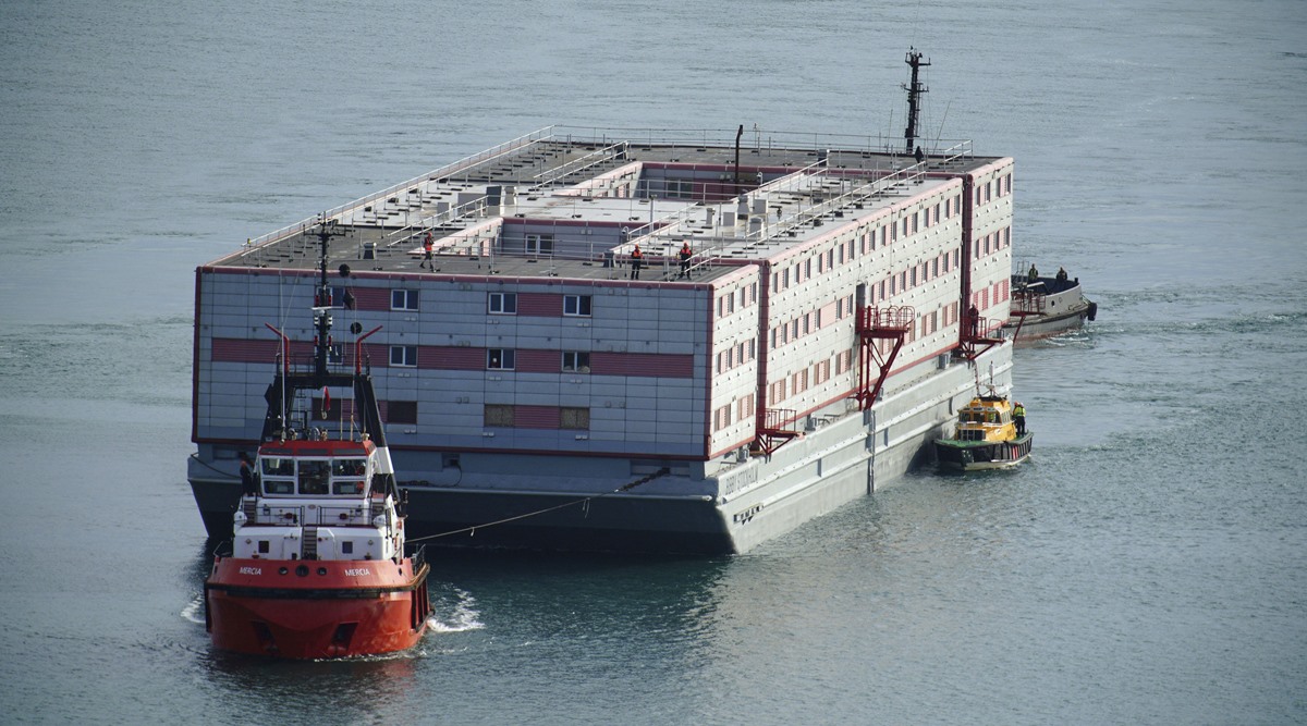 Barge To House Asylum-seekers Arrives In UK As Parliament Passes ...