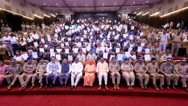 CM Yogi Adityanath, Khelo India, Fit India, Indian sportspersons, Lok Bhavan event, skilled player' quota, Uttar Pradesh Police Recruitment and Promotion Board, constables appointment through UPPRPB, INDIAN EXPRESS