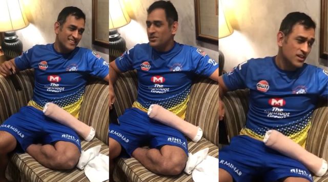 MS Dhoni singing.