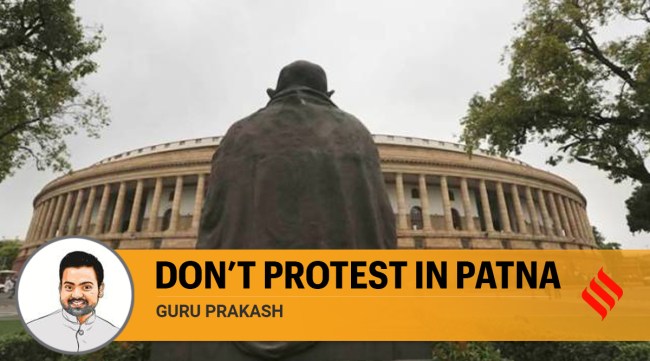 BJP WORKER DEATH, bIHAR BJP WORKER DEATH, Bihar news, Nitish Kumar, bihar politics, Bihar protests, Dissent, essence of democracy, Constitution of India, JP movement, Lalu Yadav, freedom of speech, freedom of thought. indian express news