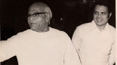 Noratan Mal Dugar (right) with Ramnath Goenka