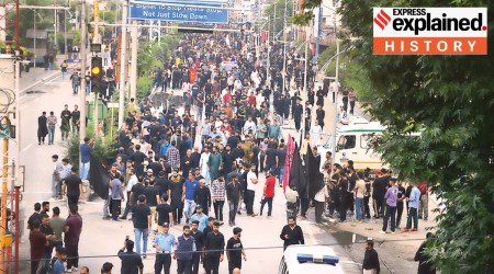 Explained History, Shia Muslims, Muharram procession in Srinagar, Srinagar Muharram procession, Muharram procession, Restrictions under Dogras, Shias and Sunnis, Explained, Indian Express Explained, Current Affairs