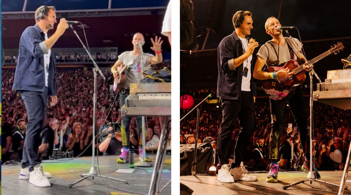 Adventure of a lifetime Watch Roger Federer joining Coldplay for song during live concert Tennis News