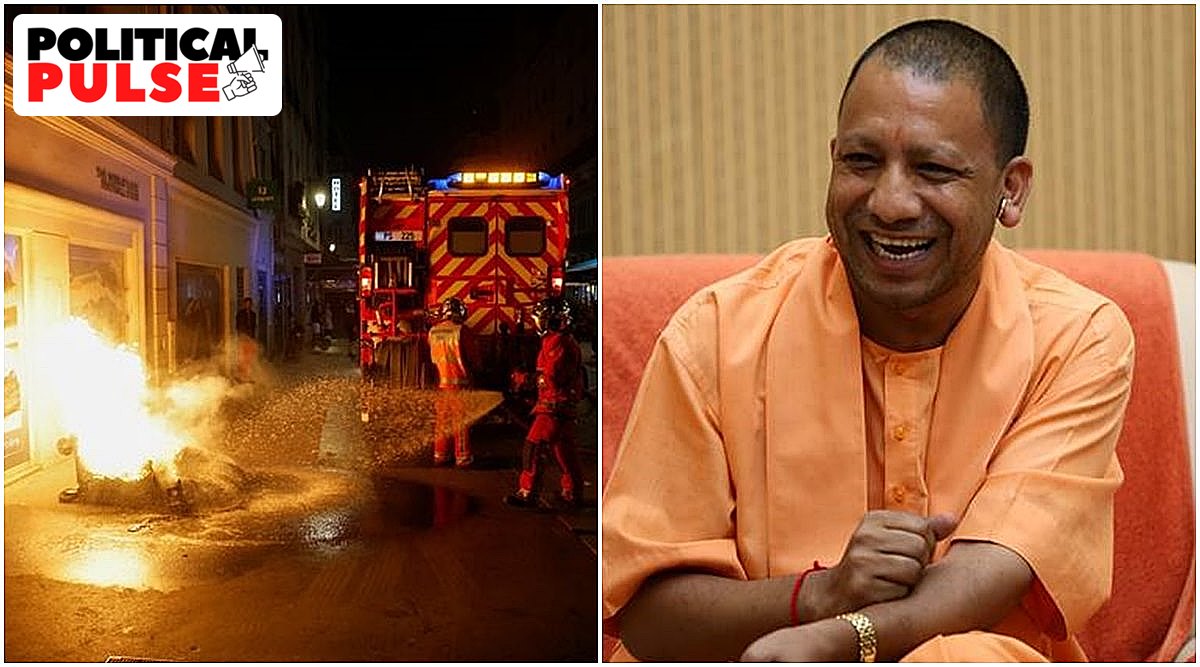 Burning France ‘yearning for Yogi Model’: UP CM’s office | Political ...