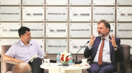 G20 presidency, G20, G20 Summit, Philipp Ackermann interview, German Ambassador Philipp Ackermann at Idea Exchange, Philipp Ackermann at Idea Exchange, Indian Express, India news, current affairs