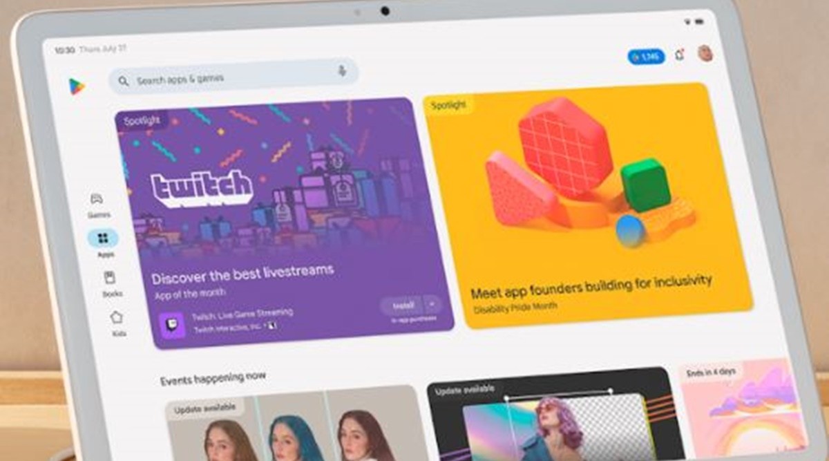 Google updates Play Store with new layout for large screens ...
