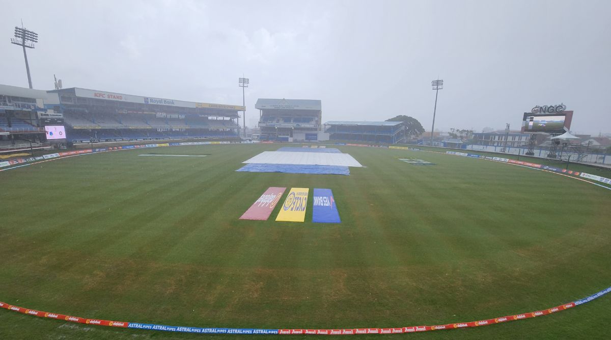 India vs West Indies Highlights, 2nd Test Day 5: Final day washed out,  match drawn, India win series 1-0 | Cricket News - The Indian Express