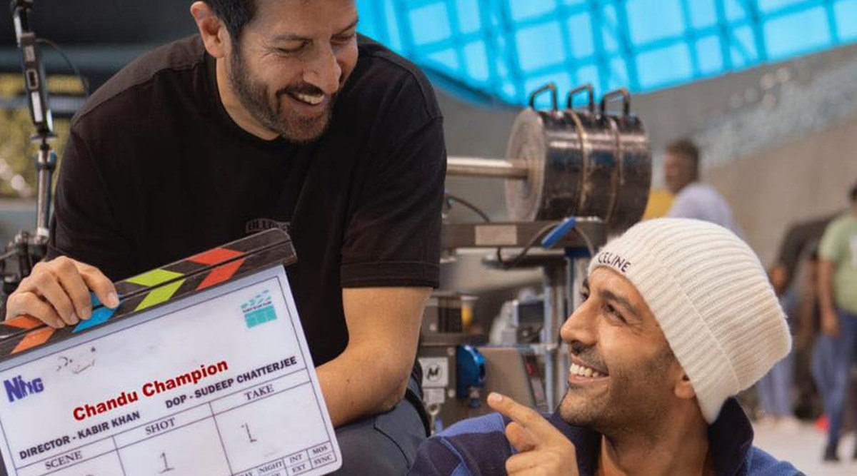 Director Kabir Khan and Kartik Aaryan