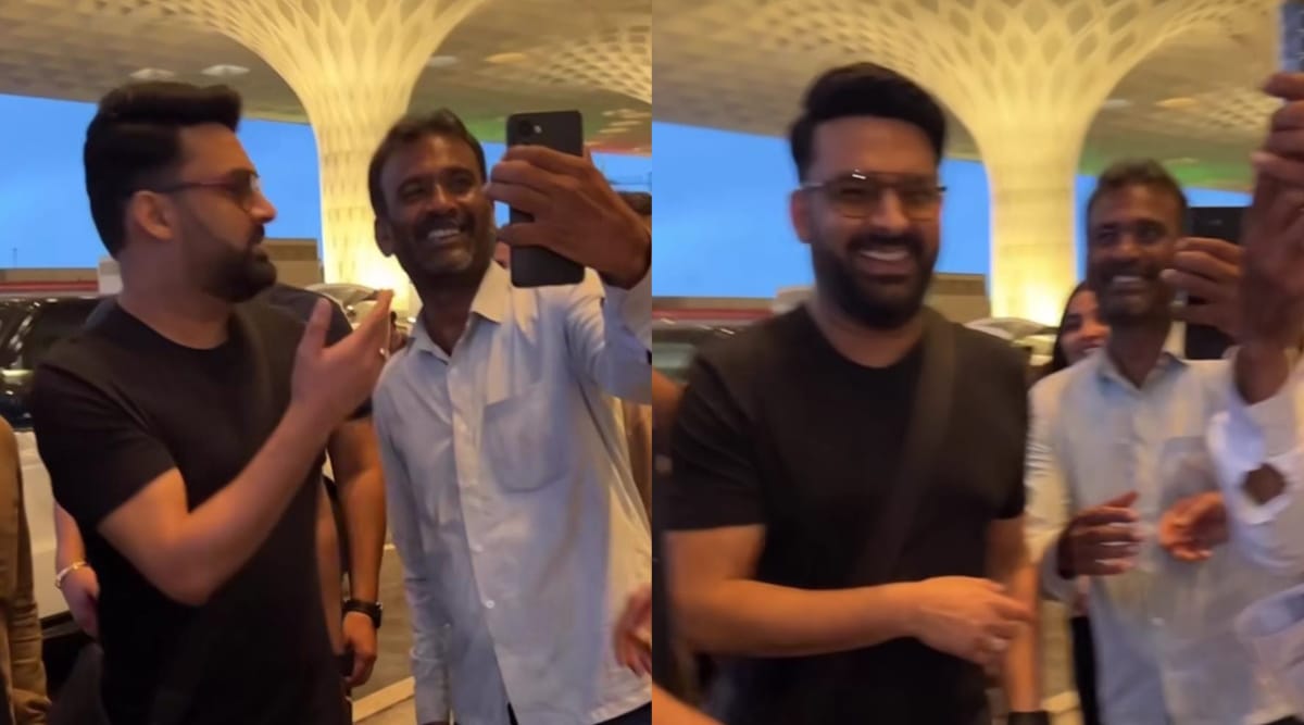 Kapil Sharma with fan