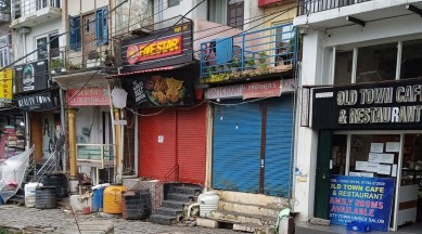 Himachal Pradesh rainfall, Kasauli market, tourism industry, Himachal landslide, small hill station, india hill station, kASAULI Heritage Market, kASAULI Heritage Market Businwess down, indian express, indian express news