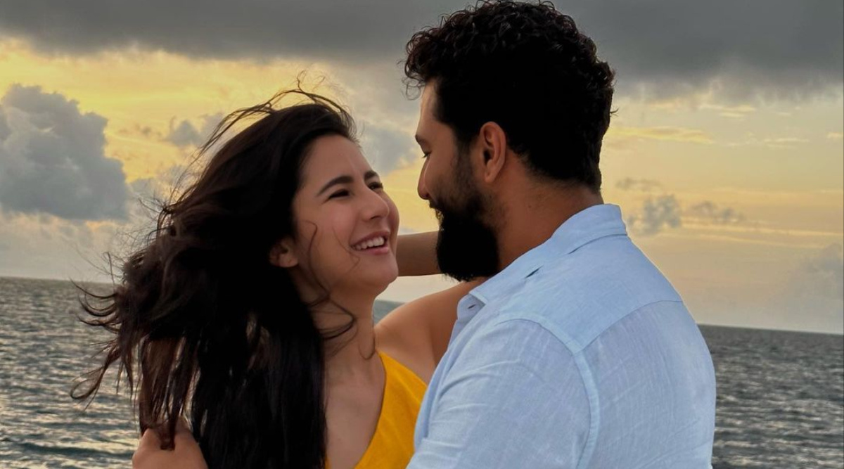 Katrina Kaif kisses Vicky Kaushal in a pic from their home as they host dance group Quick Style, watch Bollywood News picture picture