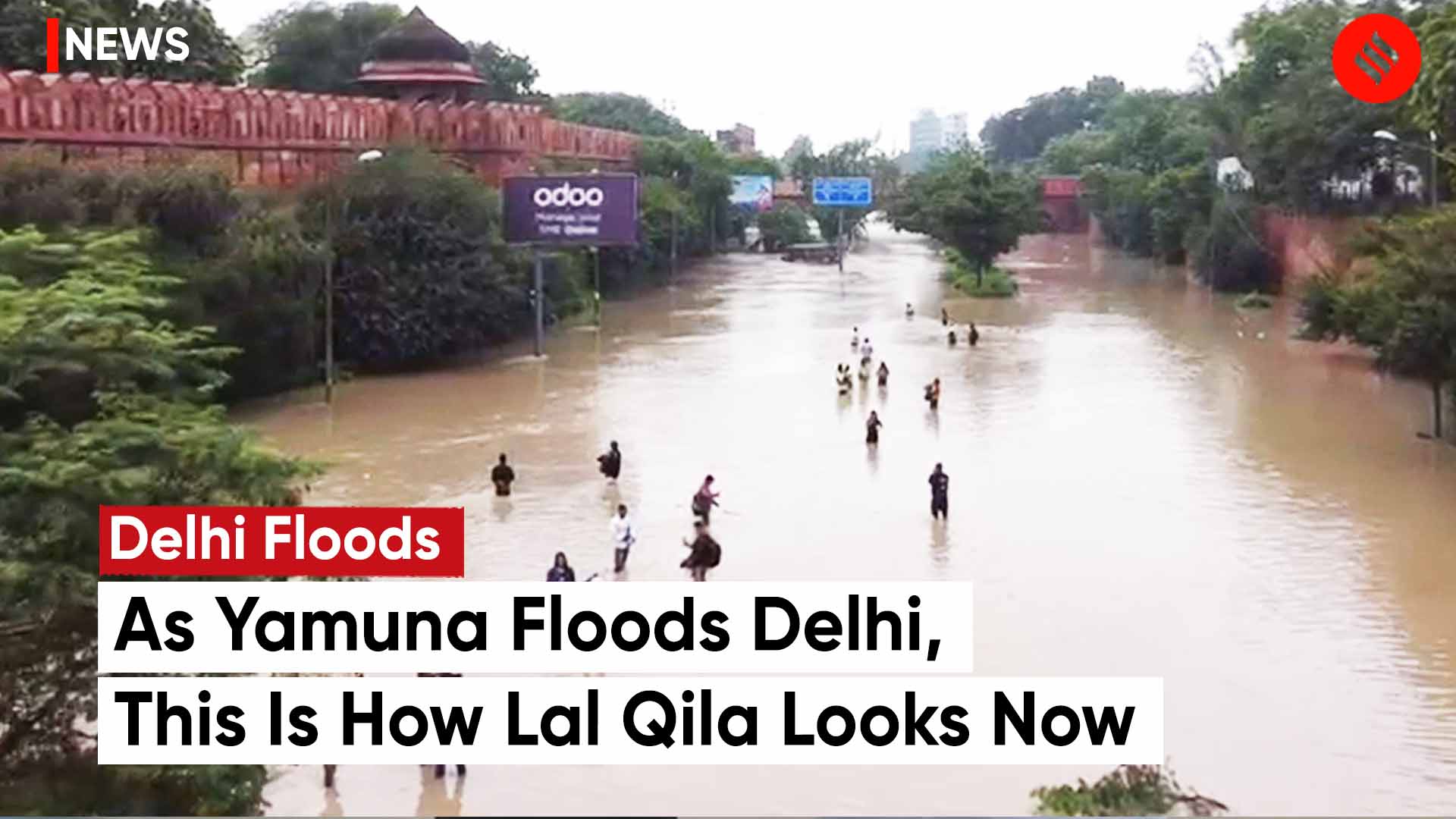 Delhi floods yamuna floods delhi this is how the iconic lal qila and