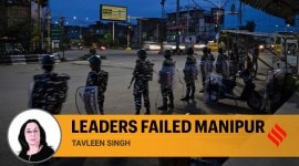 tavleen singh writes on manipur violence and the lack of political will and leadership in controlling the crisis